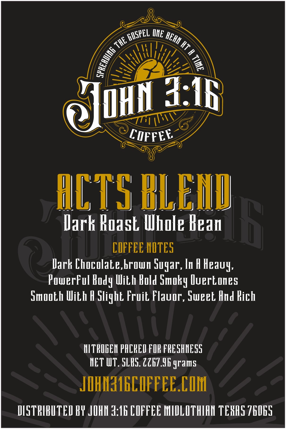 Acts Blend – Dark Roast Coffee