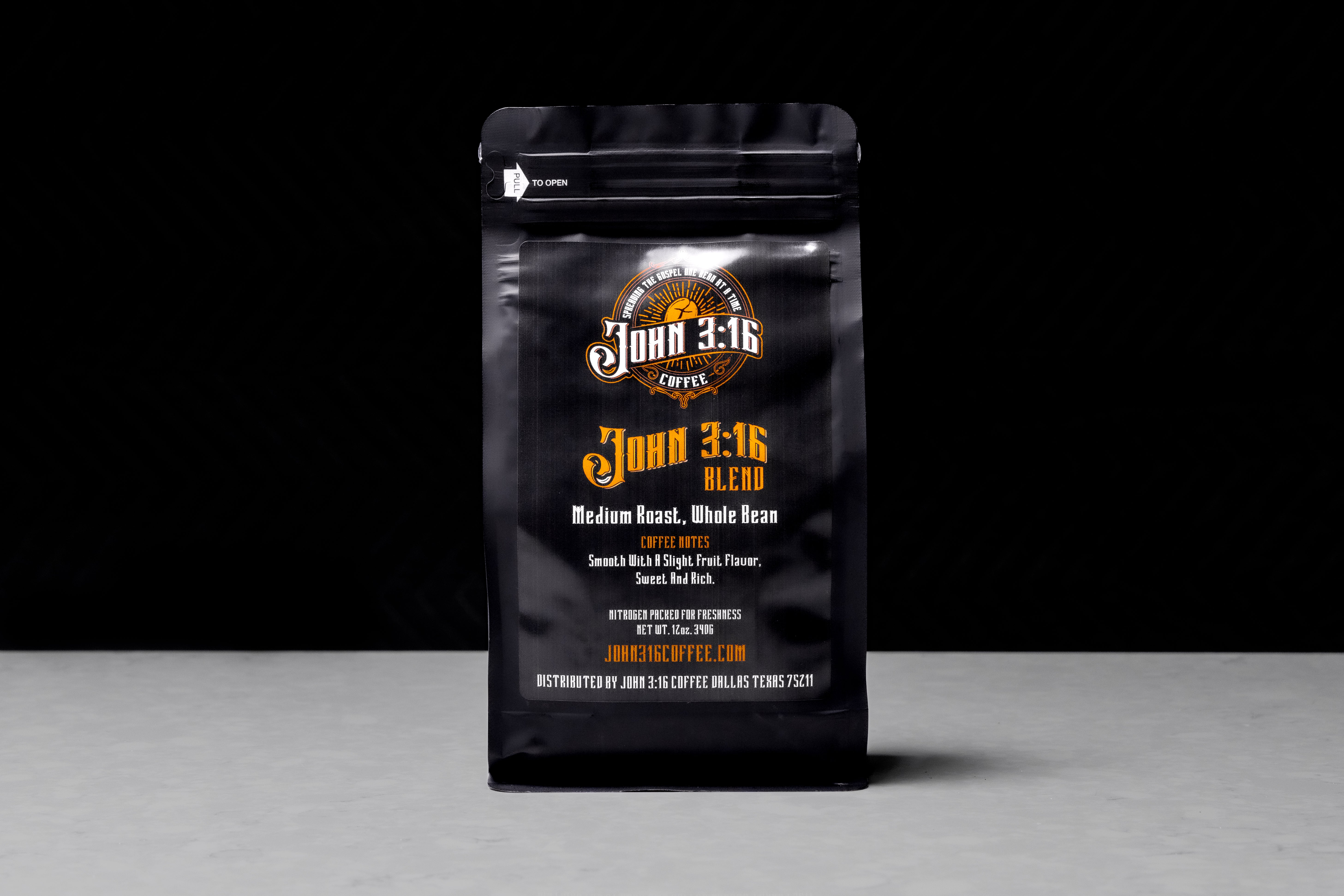 John 3:16 Blend – Medium Roast Coffee (12oz)