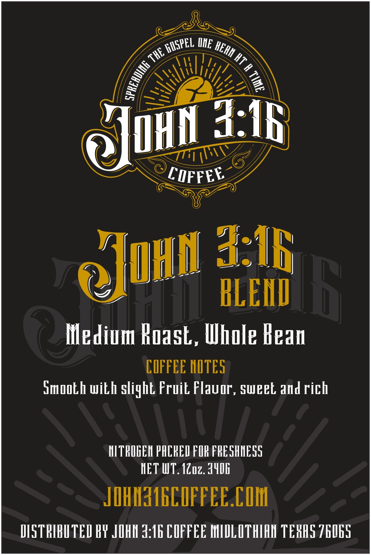 John 3:16 Blend – Medium Roast Coffee