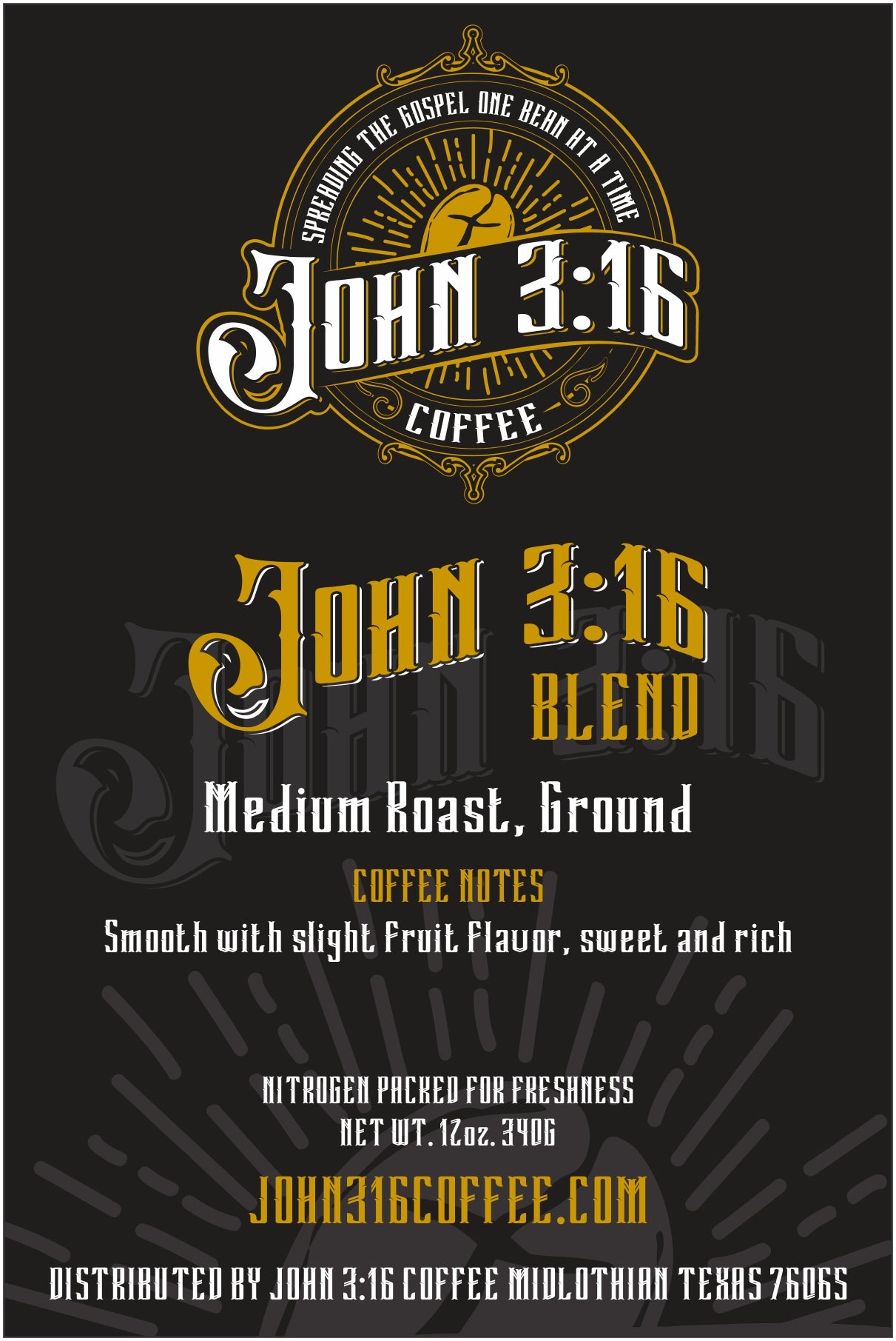 John 3:16 Blend – Medium Roast Coffee